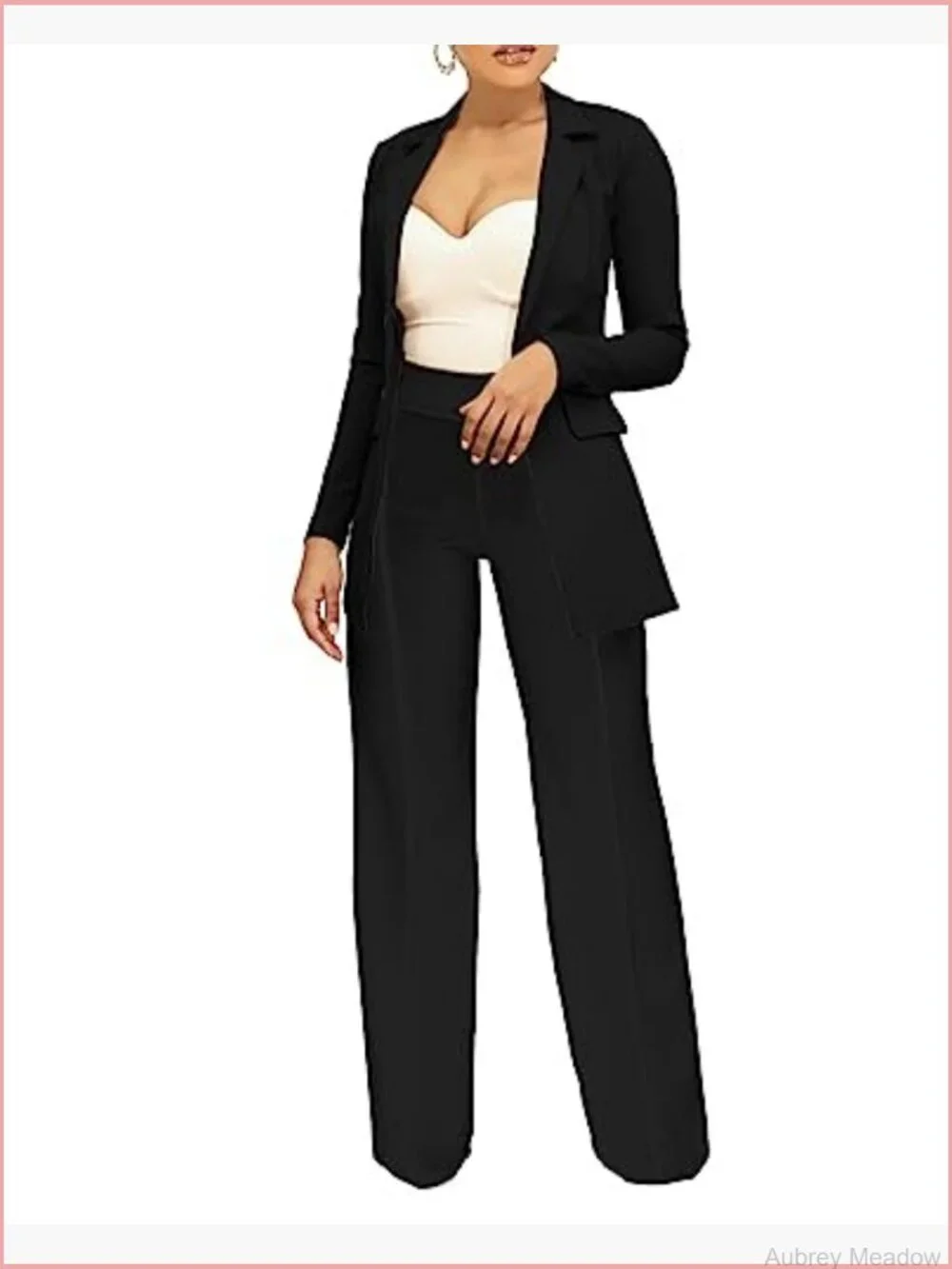 Casual Blazer Open Front Long Sleeve Work Business Suit Jacket Lightweight